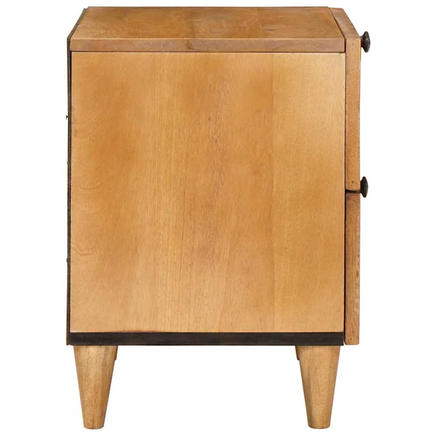 Table de chevet 2 pcs Marron Clair 40 x 33 x 46 cm - 6