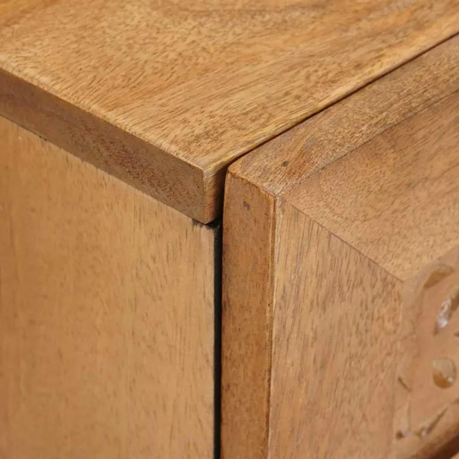 Table de chevet 2 pcs Marron Clair 40 x 33 x 46 cm - 8