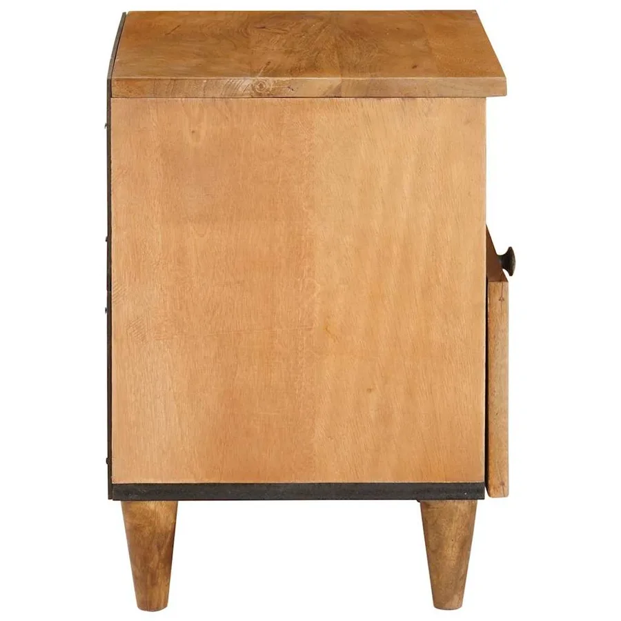Table de chevet 2 pcs Marron Clair 40 x 33 x 46 cm - 6
