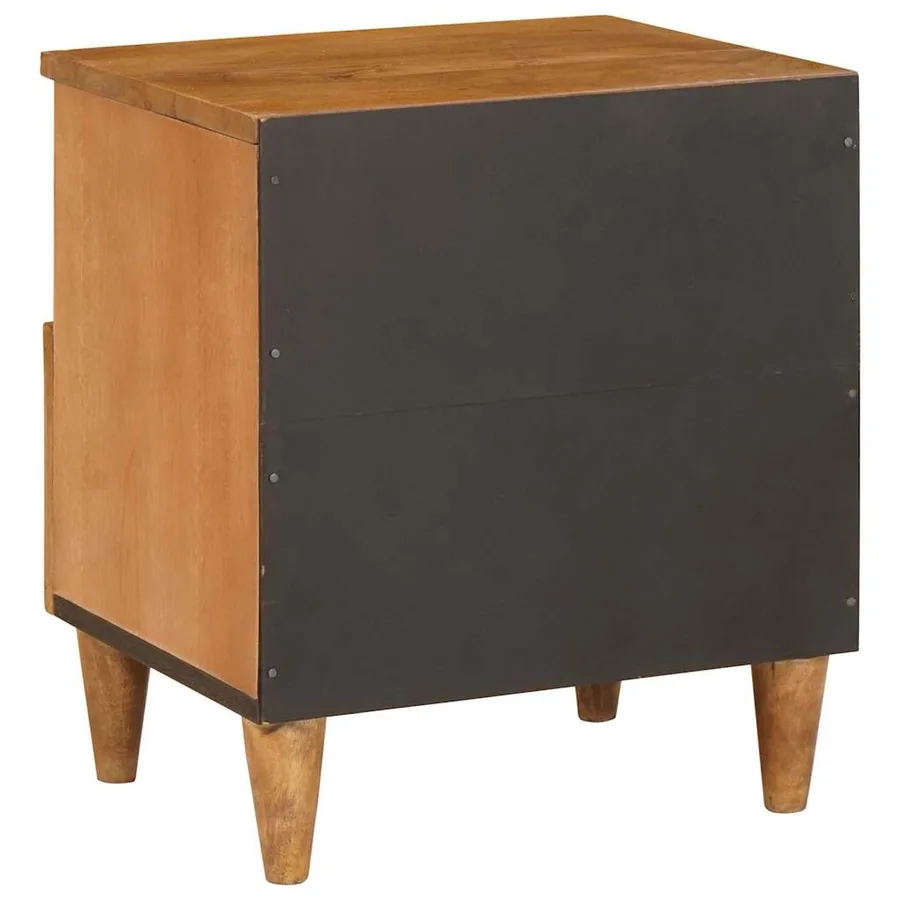 Table de chevet 2 pcs Marron Clair 40 x 33 x 46 cm - 7