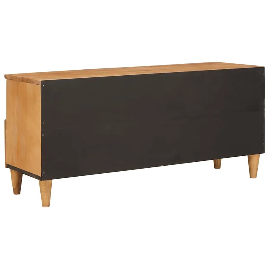 Meuble TV avec tiroir 100 x 33 x 46 cm Bois de mangue massif - 5