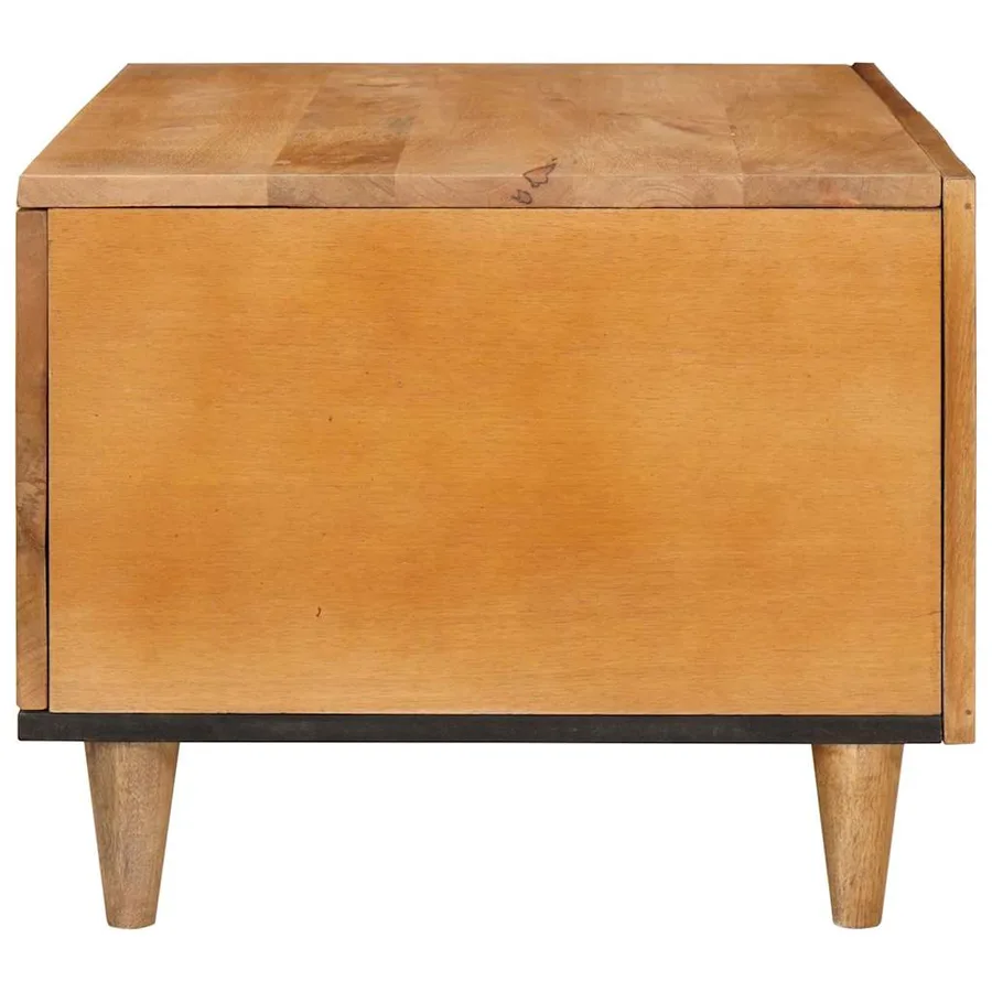 Table basse Marron Clair 80 x 54 x 40 cm Bois d'ingénierie - 4