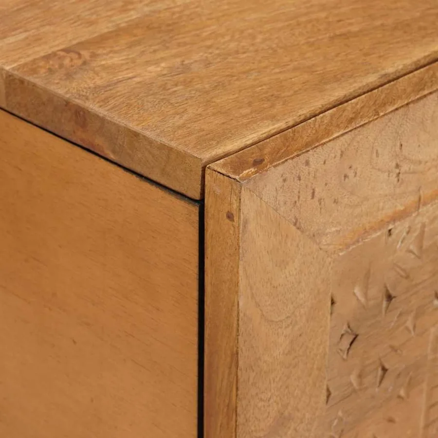 Table basse Marron Clair 80 x 54 x 40 cm Bois d'ingénierie - 6