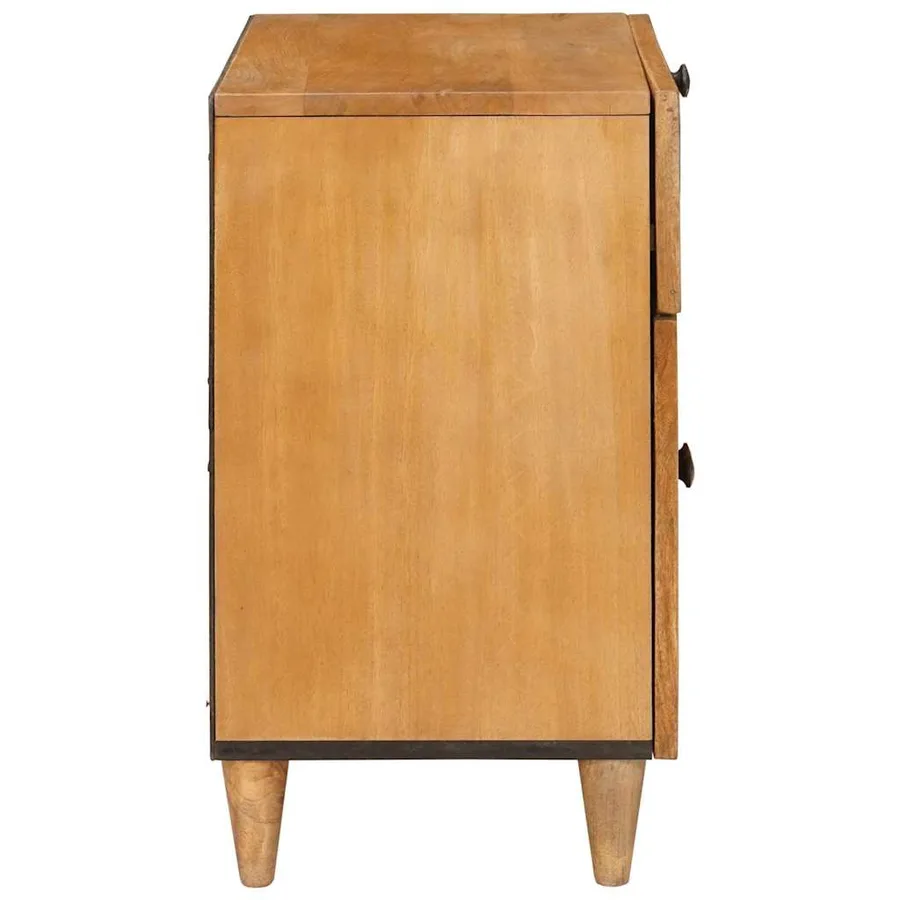 Table de chevet Marron Clair 50 x 33 x 60 cm Bois d'ingénierie - 4