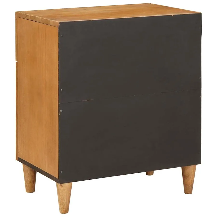 Table de chevet Marron Clair 50 x 33 x 60 cm Bois d'ingénierie - 5