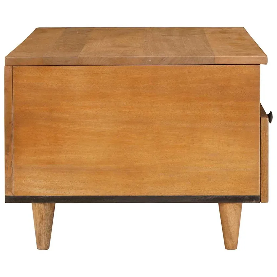 Table basse Marron Clair 80 x 54 x 40 cm Bois d'ingénierie - 4