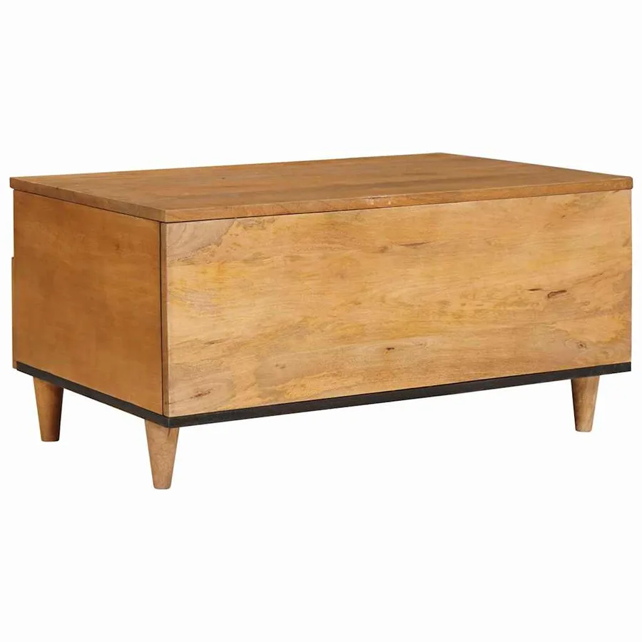 Table basse Marron Clair 80 x 54 x 40 cm Bois d'ingénierie - 5