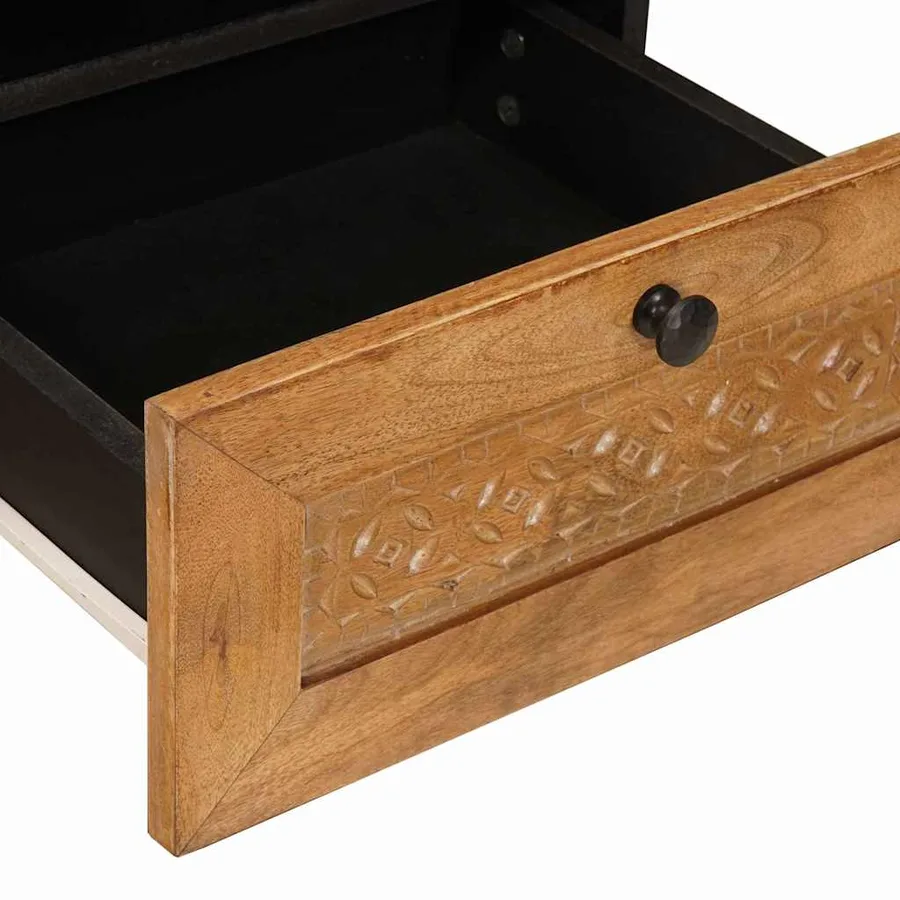 Table basse Marron Clair 80 x 54 x 40 cm Bois d'ingénierie - 7
