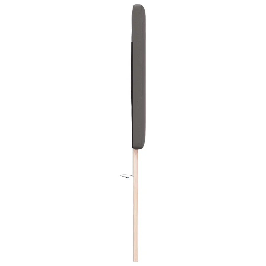 Tête de lit LED Gris 200 cm Cuir synthétique - 6