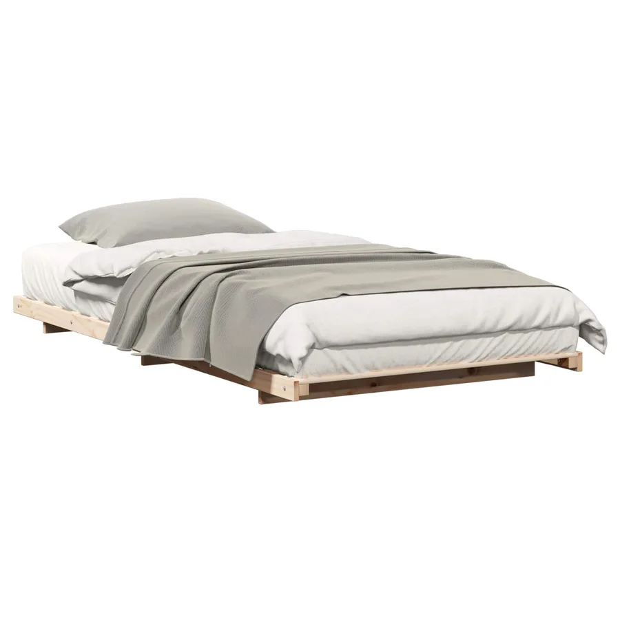 Cadre de lit Marron 80 x 210 cm Pin massif - 2