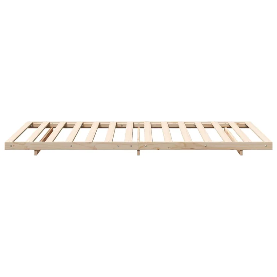 Cadre de lit Marron 80 x 210 cm Pin massif - 6