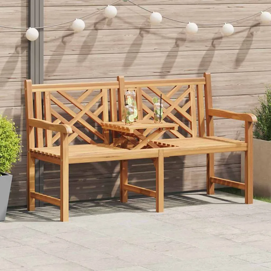 Banc de jardin 150 x 60 x 90 cm Bois de teck massif