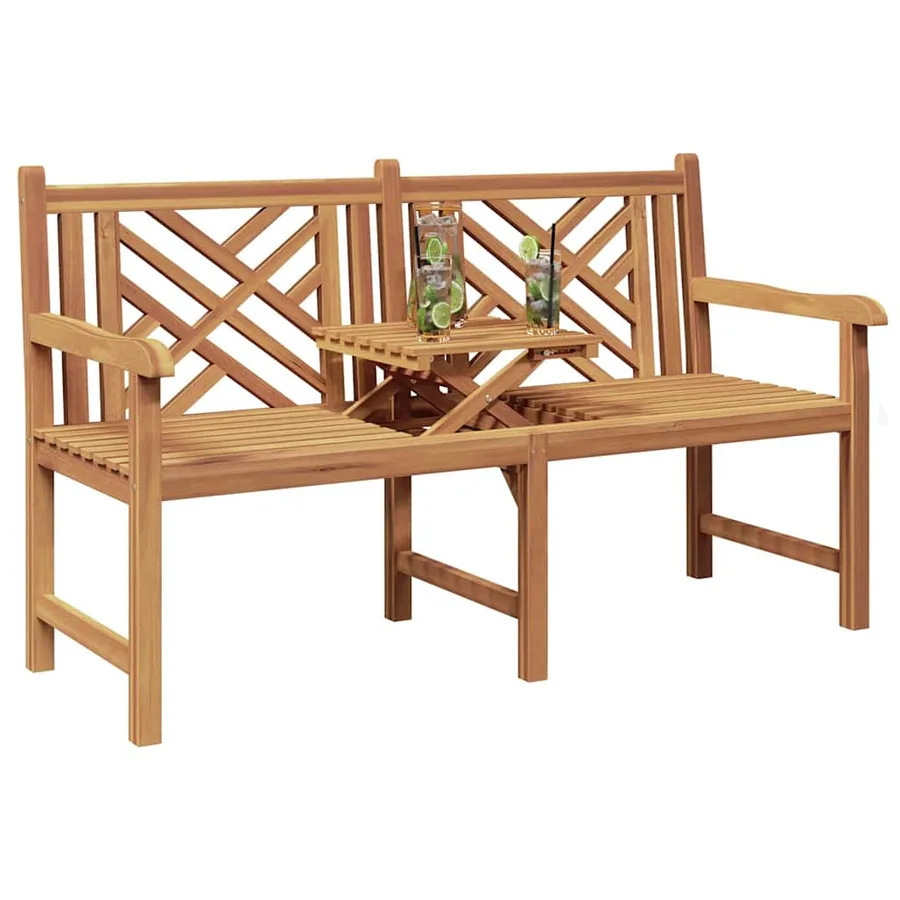 Banc de jardin 150 x 60 x 90 cm Bois de teck massif - 3