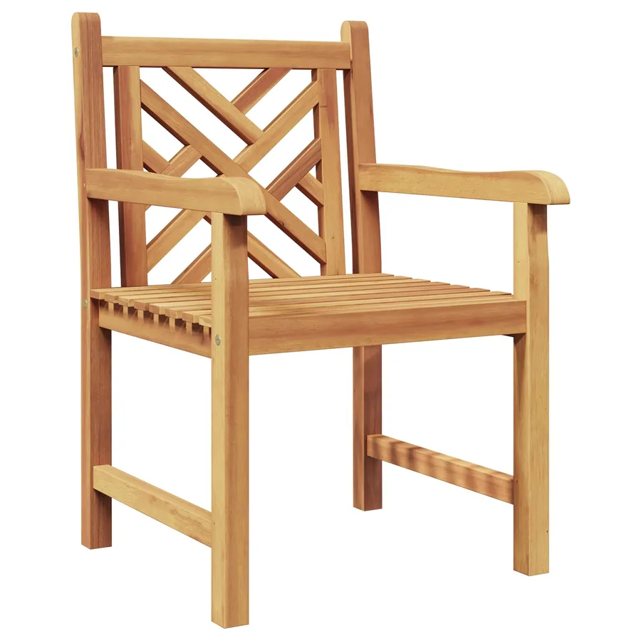 Chaise de jardin 2 pcs 60 x 58 x 90 cm Bois de teck massif - 2