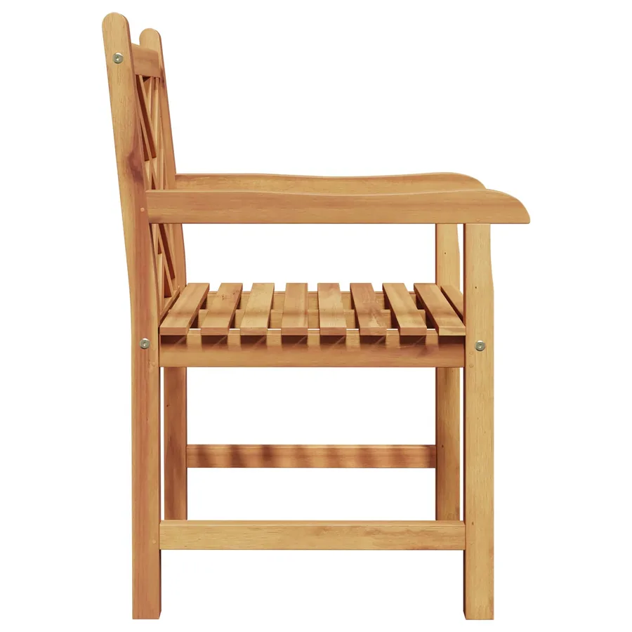 Chaise de jardin 2 pcs 60 x 58 x 90 cm Bois de teck massif - 5
