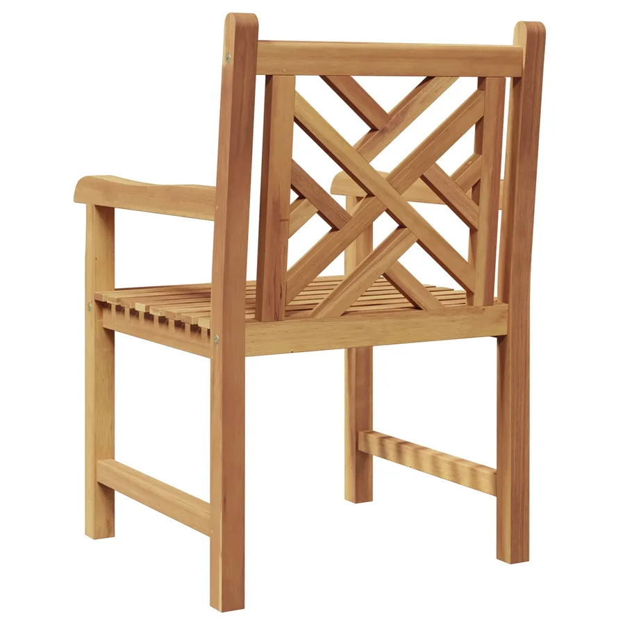 Chaise de jardin 2 pcs 60 x 58 x 90 cm Bois de teck massif - 6