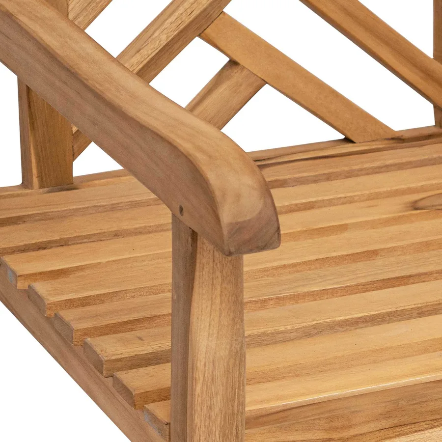 Chaise de jardin 2 pcs 60 x 58 x 90 cm Bois de teck massif - 7