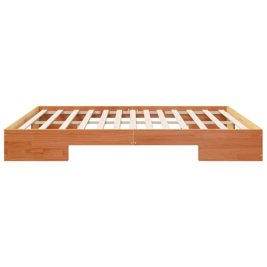 Cadre de lit Marron 200 x 200 cm - 6
