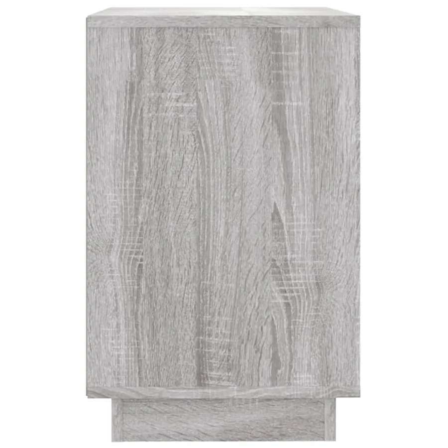 Buffet sonoma gris 102x35x55 cm bois d'ingénierie - 7