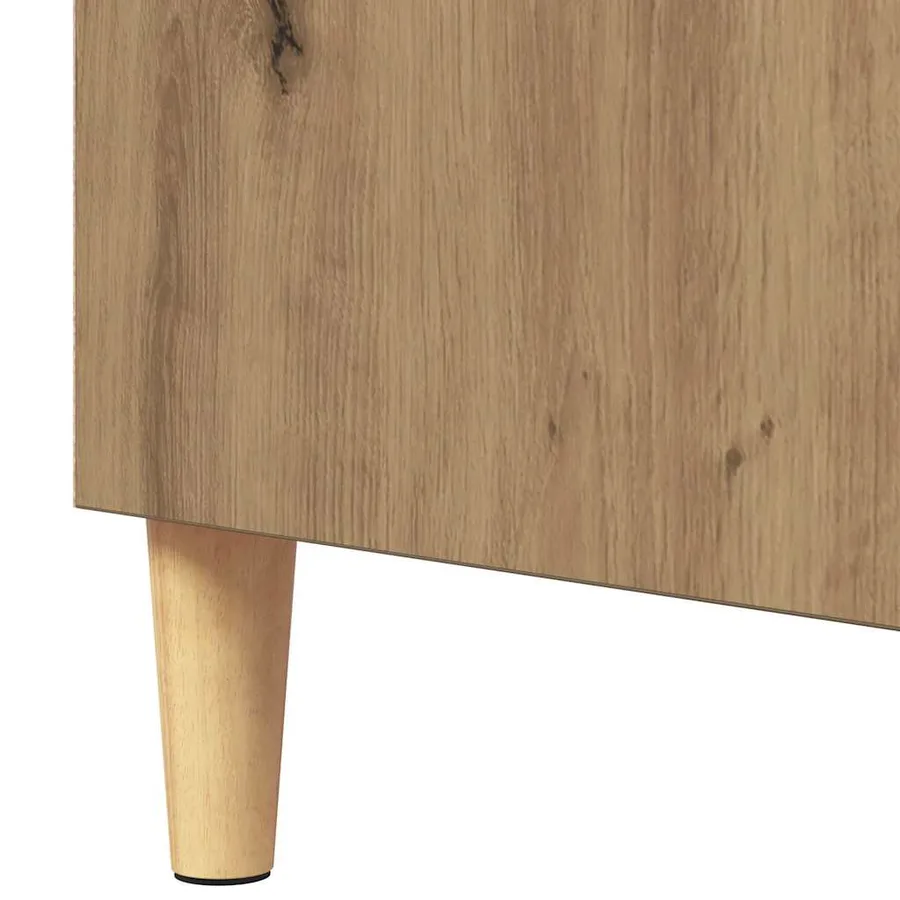 Buffet Chêne artisanal 57 x 35 x 89.5 cm Bois d'ingénierie - 9