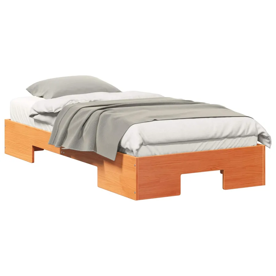 Cadre de lit Marron 80 x 200 cm - 2