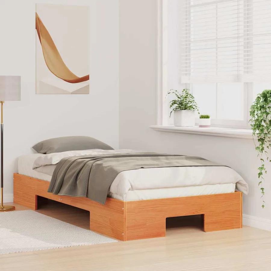 Cadre de lit Marron 80 x 200 cm - 3