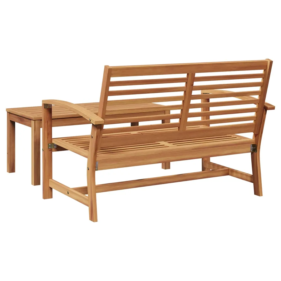 Ensemble banc et table de jardin 2 Pièce Marron - 9