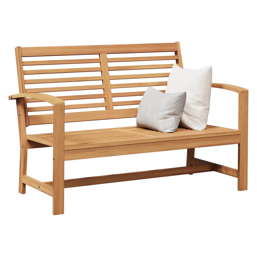 banc Marron 110 x 65 x 76,5 cm Bois de teck massif - 3