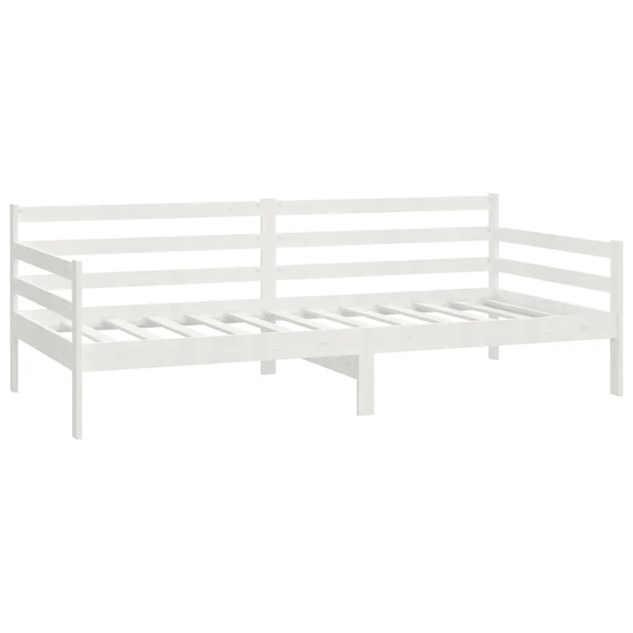 Lit de jour sans matelas avec tiroirs 90x200 cm blanc - 4