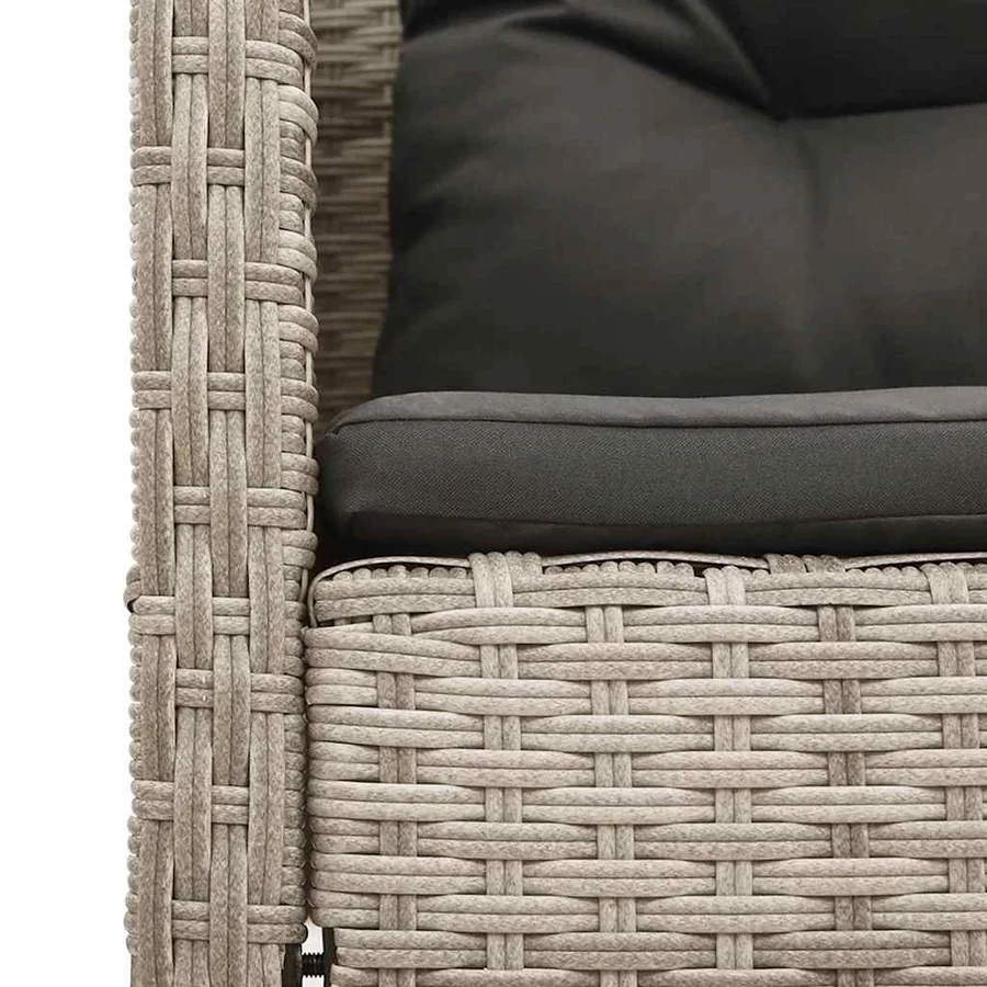 Ensemble de canapé de jardin 6 pcs Gris clair et gris foncé - 10