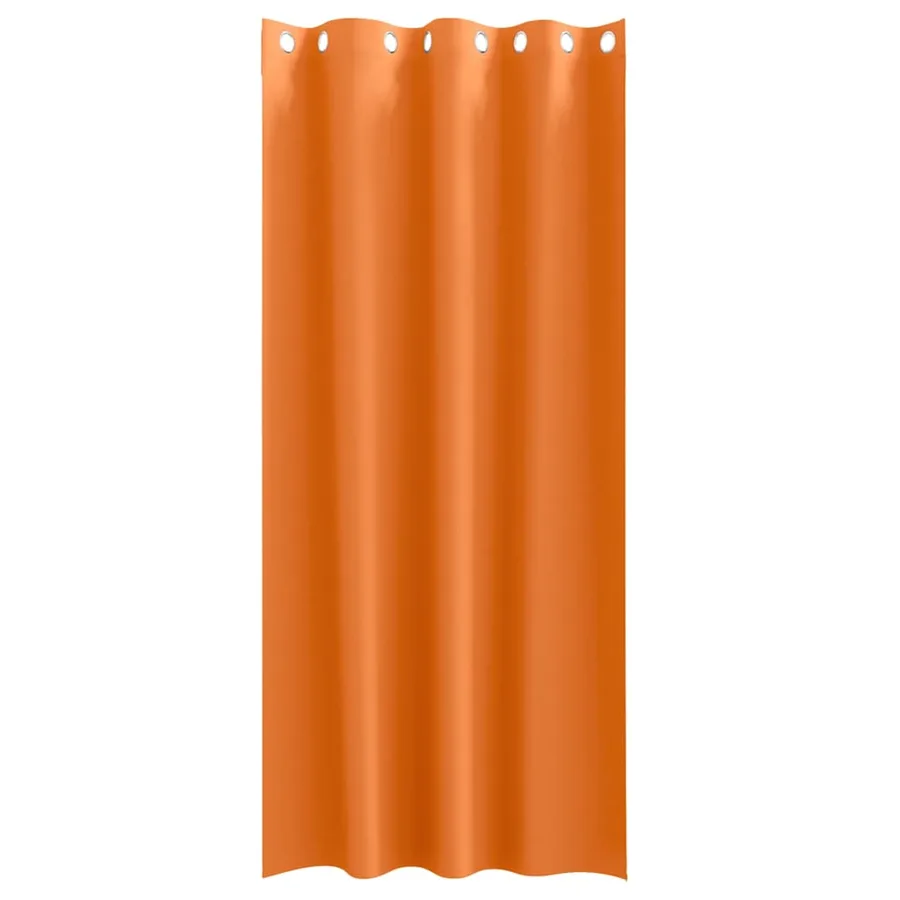 Rideaux occultants avec anneaux 2 pcs Orange vif 260 x 140 cm - 4