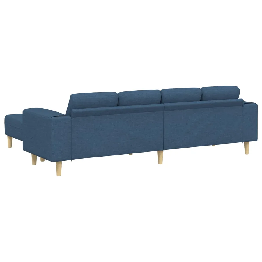 Canapé de salon 3 pcs Bleu Polyester - 6