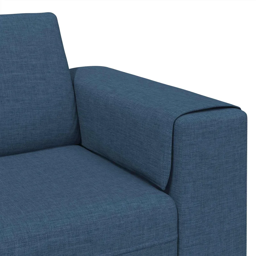Canapé de salon 3 pcs Bleu Polyester - 7