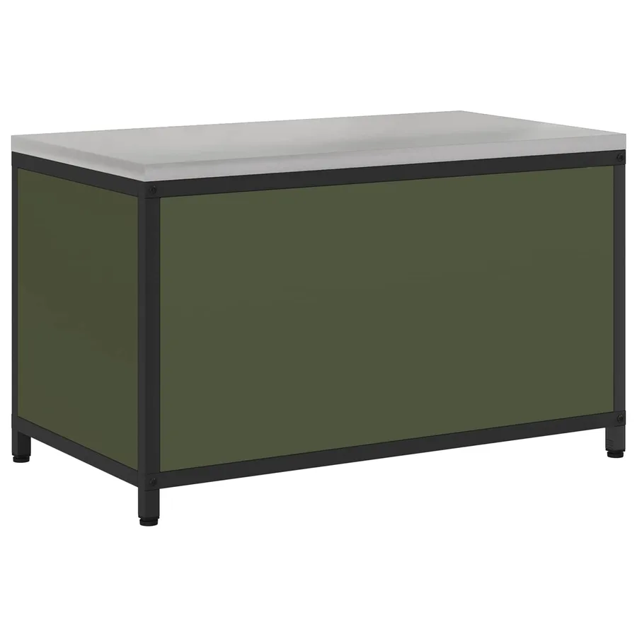 Rangement de cuisine HATTEM Vert olive 90 x 50 x 53 cm Acier - 11