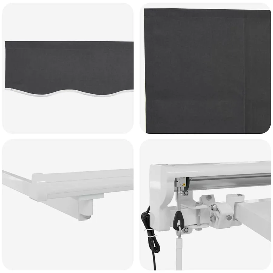 Auvent Rétractable Anthracite 300 x 200 cm - 10