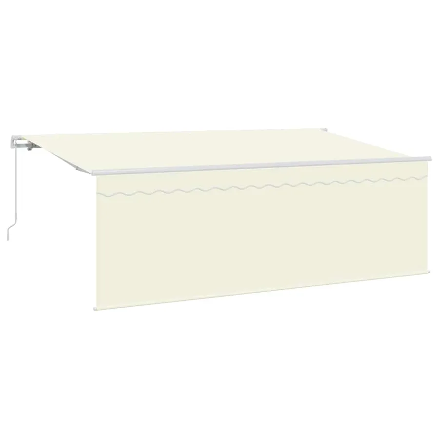 Auvent Rétractable Crème 350 x 200 cm Polyester et Aluminium - 2