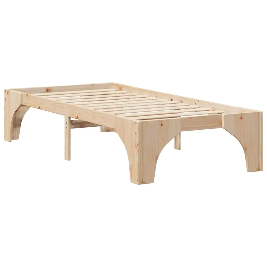 Cadre de lit Marron 80 x 200 cm Pin massif - 7