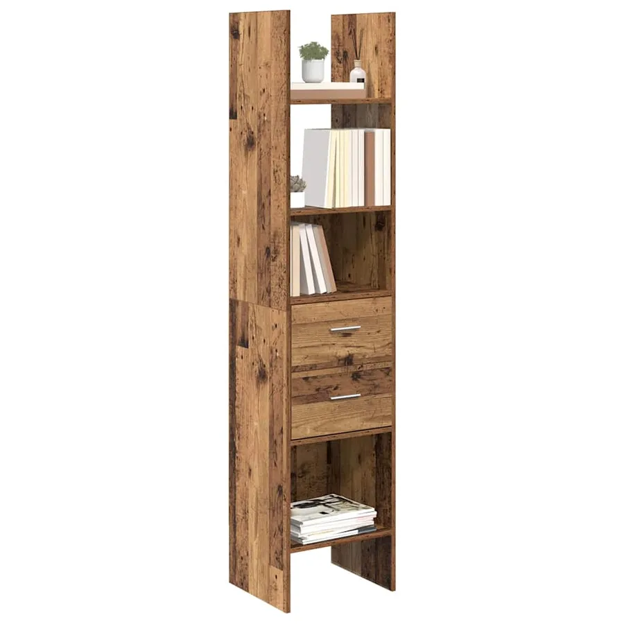 Bibliothèque Bois ancien 40 x 35 x 180 cm Bois d'ingénierie - 3