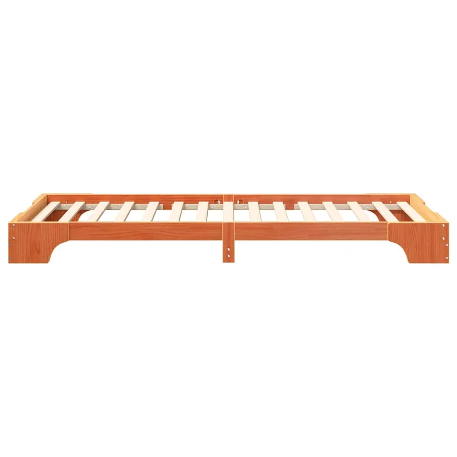 Cadre de lit Marron 90 x 210 cm Pin massif - 5