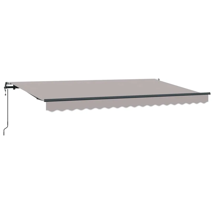 Auvent Rétractable Gris clair 400 x 200 cm tissu - 2