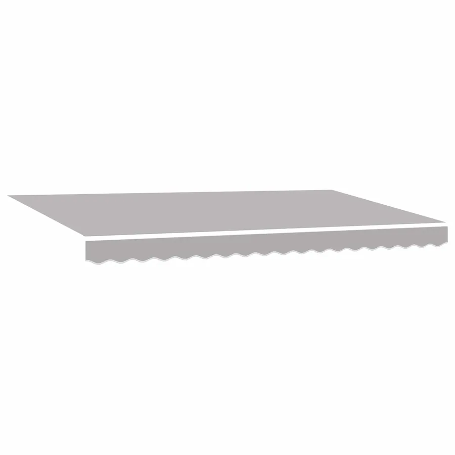 Auvent Rétractable Gris clair 400 x 200 cm tissu - 4