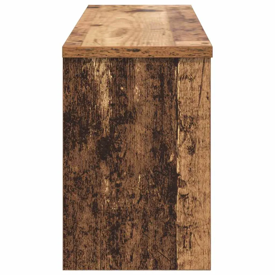 Porte-manteau mural avec étagère Bois ancien 80 x 20 x 30 cm - 7