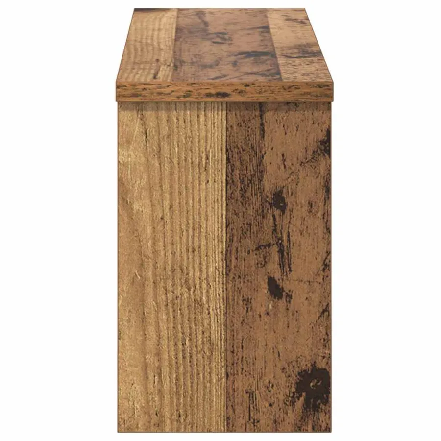 Porte-manteau mural avec étagère Bois ancien 50 x 16 x 26 cm - 6