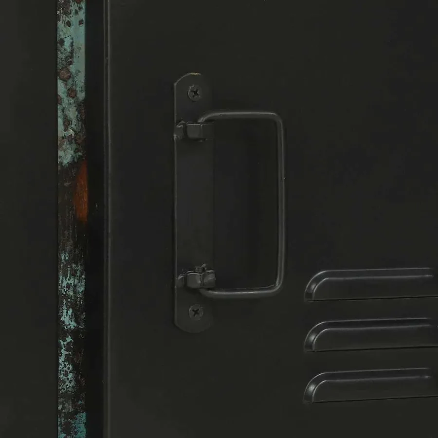 Armoire de salle de bain avec porte Marron Bois Recyclé Solide - 10
