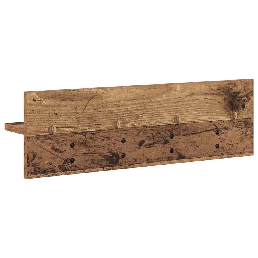 Porte-manteau mural Montage mural Bois ancien 60 x 10,5 x 18 cm - 7