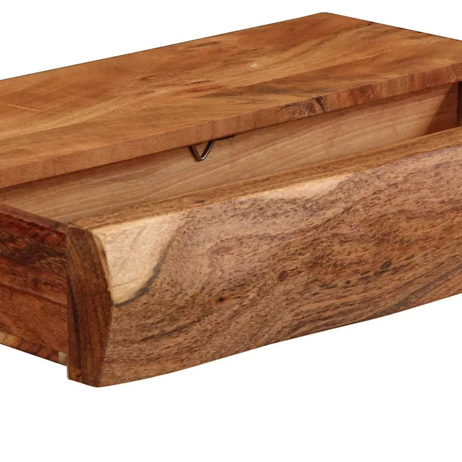 Étagères murales 2 pcs 40x17x8 cm bois massif d'acacia - 10