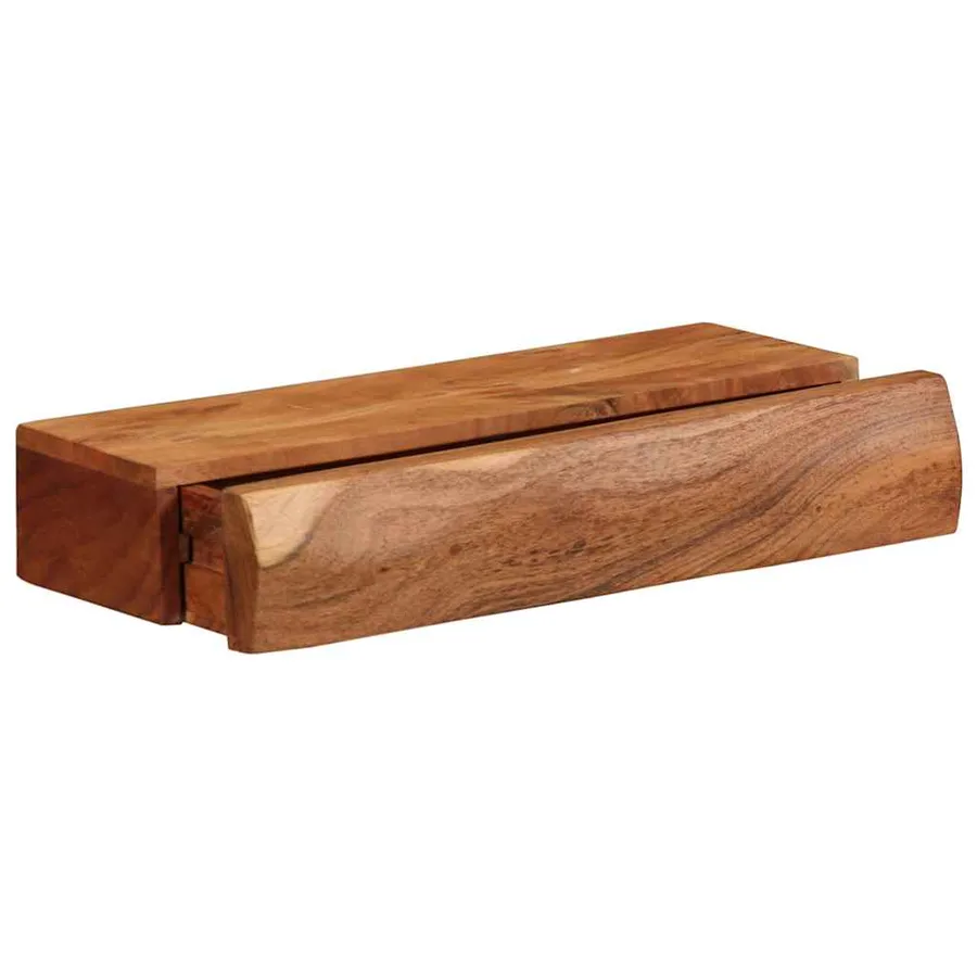 Étagères murales 2 pcs 40x17x8 cm bois massif d'acacia - 5