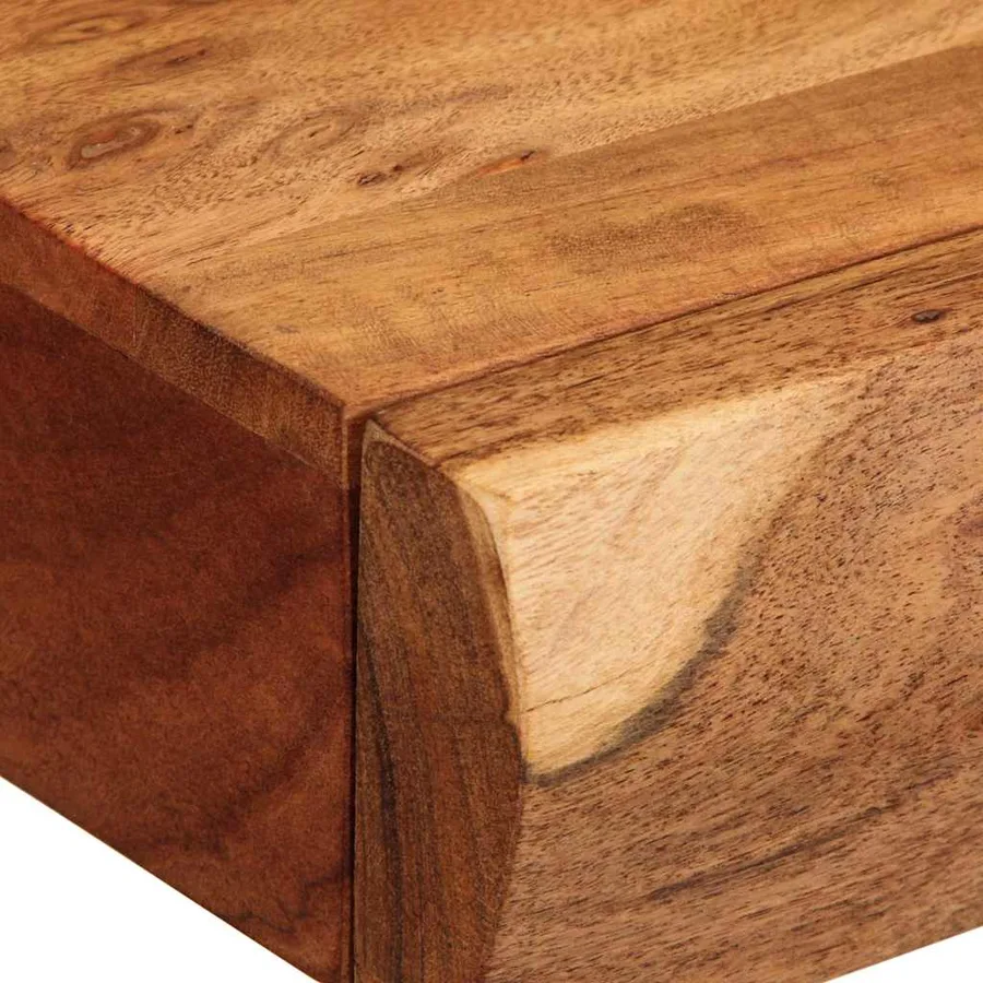 Étagères murales 2 pcs 40x17x8 cm bois massif d'acacia - 9