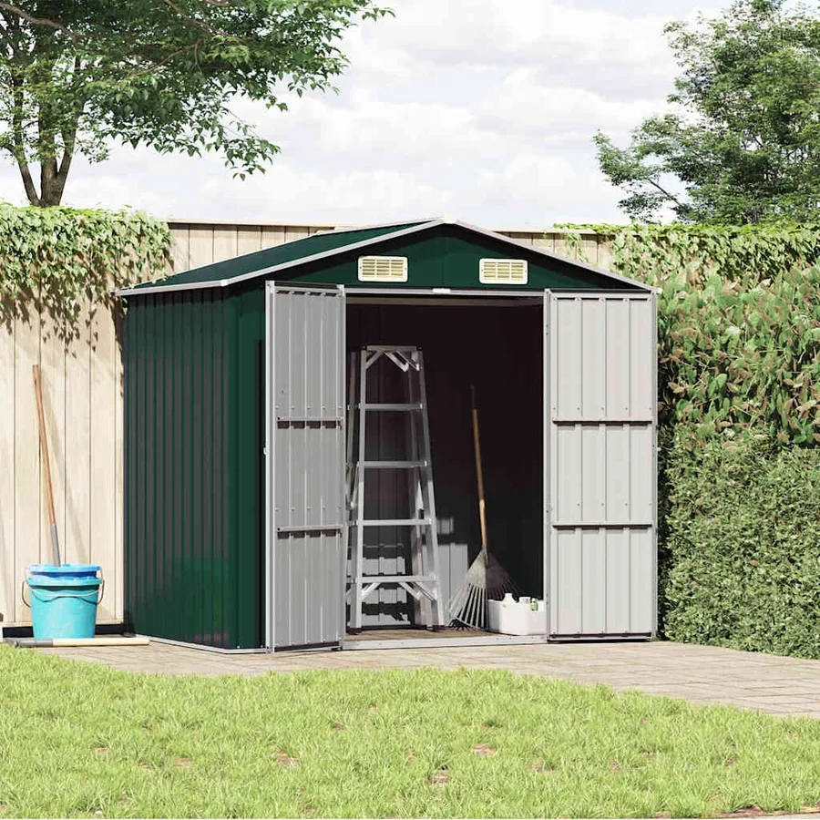 Abri de jardin Vert 205x129x183 cm Métal galvanisé - 2