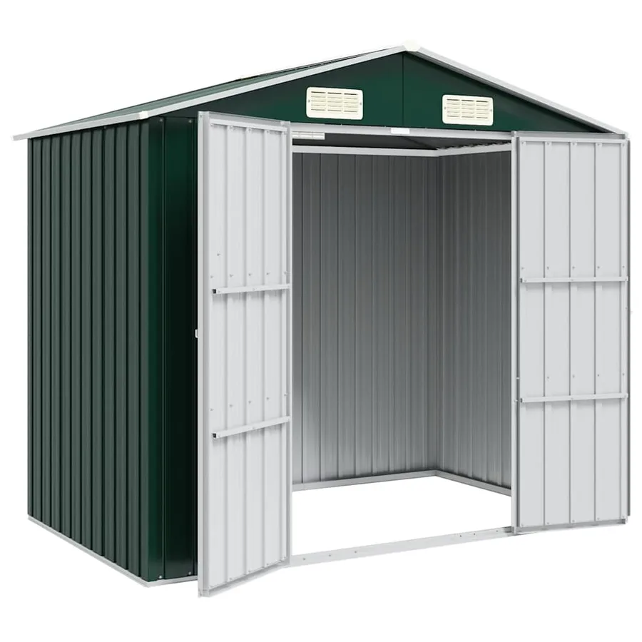 Abri de jardin Vert 205x129x183 cm Métal galvanisé - 3